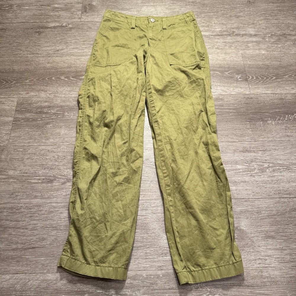 Levis Jeans Womens 24 Green '94 Baggy Cotton Twill Pants Heritage 26x29 Military
